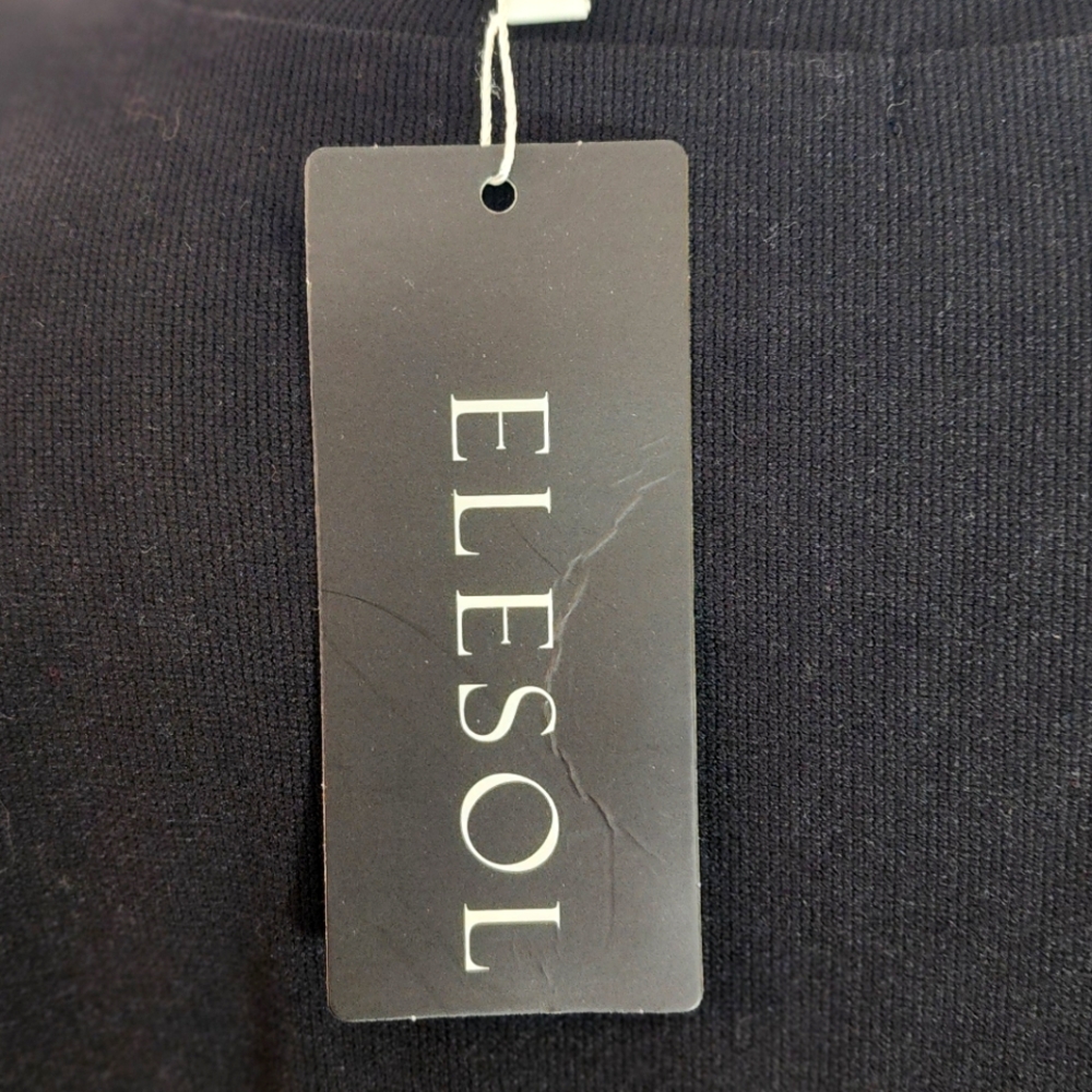 ELESOL Mock Neck Long Sleeve Black Size XL Shirt - Picture 8 of 10